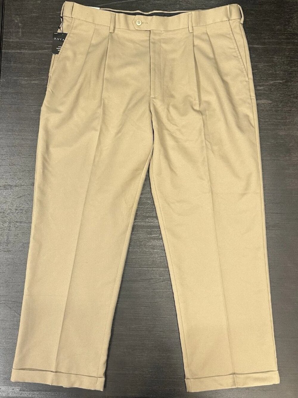NWT Savane Men’s Khaki Pant Expandable Waist 40x29